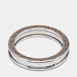 Bvlgari B.Zero1 1-Band 18k White Gold Ring Size 62