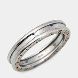 Bvlgari B.Zero1 1-Band 18k White Gold Ring Size 62