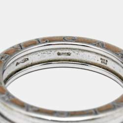Bvlgari B.Zero1 1-Band 18k White Gold Ring Size 62