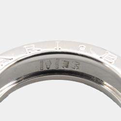 Bvlgari 18K White Gold B.Zero1 Band Ring EU 50