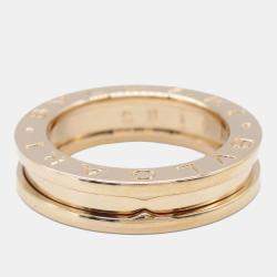 Bvlgari 18K Rose Gold B.Zero1 Band Ring EU 48