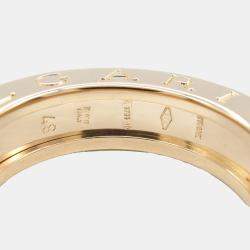 Bvlgari 18K Rose Gold B.Zero1 Band Ring EU 48