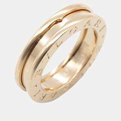 Bvlgari 18K Rose Gold B.Zero1 Band Ring EU 48