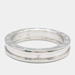 Bvlgari 18K White Gold B.Zero1 Band Ring EU 60