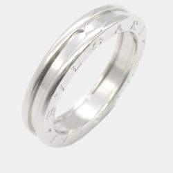Bvlgari 18K White Gold B.Zero1 Band Ring EU 60