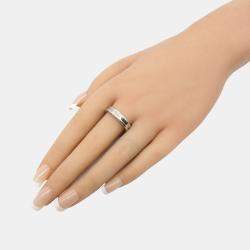 Bvlgari 18K White Gold B.Zero1 Band Ring EU 60