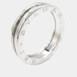 Bvlgari 18K White Gold B.Zero1 Band Ring EU 58