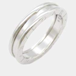 Bvlgari 18K White Gold B.Zero1 Band Ring EU 58