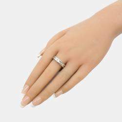 Bvlgari 18K White Gold B.Zero1 Band Ring EU 58
