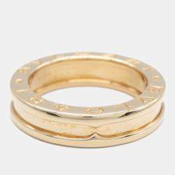 Bvlgari 18K Rose Gold B.Zero1 Band Ring EU 49