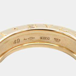Bvlgari 18K Rose Gold B.Zero1 Band Ring EU 49