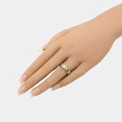 Bvlgari 18K Rose Gold B.Zero1 Band Ring EU 49