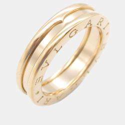 Bvlgari 18K Rose Gold B.Zero1 Band Ring EU 50