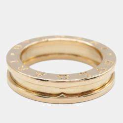 Bvlgari 18K Rose Gold B.Zero1 Band Ring EU 51