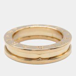 Bvlgari 18K Rose Gold B.Zero1 Band Ring EU 51