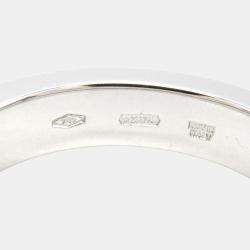 Bvlgari 18K White Gold and Diamond Bvlgari Bvlgari Band Ring EU 51