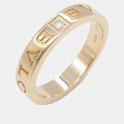 Bvlgari 18K Rose Gold, Diamond Bvlgari Bvlgari Band Ring EU 57