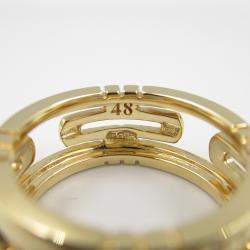 Bvlgari 18K Yellow Gold Parentesi Band Ring EU 48
