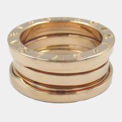 Bvlgari 18K Rose Gold B.Zero1 Band Ring EU 48