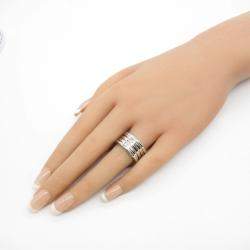 Bvlgari 18K White Gold B.Zero1 Band Ring EU 55