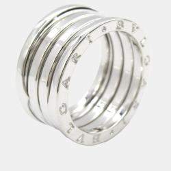 Bvlgari 18K White Gold B.Zero1 Band Ring EU 55