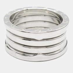 Bvlgari 18K White Gold B.Zero1 Band Ring EU 55
