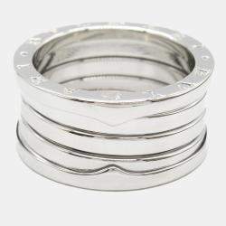 Bvlgari 18K White Gold B.Zero1 Band Ring EU 55
