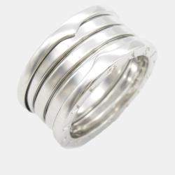 Bvlgari 18K White Gold B.Zero1 Band Ring EU 55