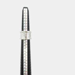 Bvlgari 18K White Gold B.Zero1 Band Ring EU 50