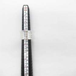 Bvlgari 18K White Gold B.Zero1 Band Ring EU 50