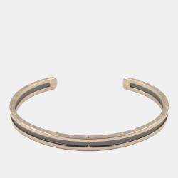 Bvlgari 18K Rose Gold and Ceramic B.Zero1 Cuff Bracelet