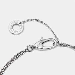 Pre Owned Bvlgari Divas' Dream Diamond 18k White Gold Charm Bracelet SM