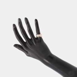 Bvlgari 18K Rose Gold and Ceramic B.Zero1 Band Ring EU 46