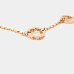Bvlgari 18K Rose Gold, Diamond Fiorever Necklace