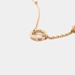 Bvlgari 18K Rose Gold, Diamond Fiorever Necklace