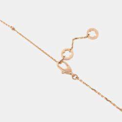 Bvlgari 18K Rose Gold, Diamond Fiorever Necklace