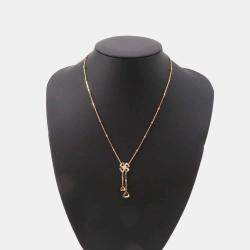Bvlgari 18K Rose Gold, Diamond Fiorever Necklace