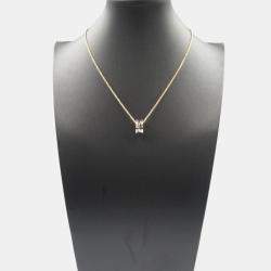 Bvlgari 18k Rose Gold B.Zero1 Ceramic Pendant Necklace