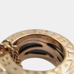 Bvlgari 18k Rose Gold B.Zero1 Ceramic Pendant Necklace