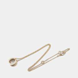 Bvlgari 18k Rose Gold B.Zero1 Ceramic Pendant Necklace