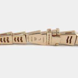 Bvlgari 18K Rose Gold Diamond Serpenti Viper Necklace