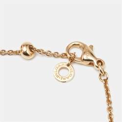 Pre Owned Bvlgari B.Zero1 Diamonds 18k Yellow Gold Tassel Necklace