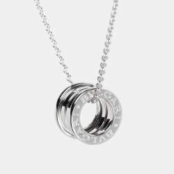 Bvlgari B.Zero1 18k White Gold Pendant Necklace