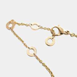 Bvlgari 18K Rose Gold Diamond Bvlgari Bvlgari Pendant Necklace