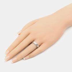 Bvlgari 18K White Gold B.Zero1 Band Ring EU 51