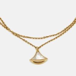 Bvlgari Divas' Dream Mother of Pearl 18k Yellow Gold Charm Bracelet ML