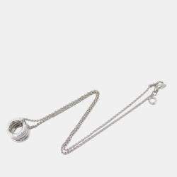 Bvlgari 18K White Gold Small B.zero1 Pendant Necklace