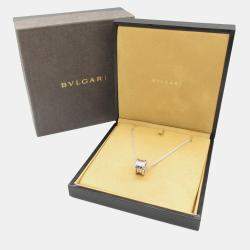 Bvlgari 18K White Gold Small B.zero1 Pendant Necklace