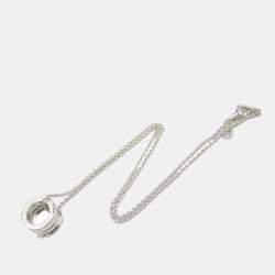 Bvlgari 18K White Gold Small B.zero1 Pendant Necklace