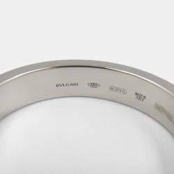 Pre Owned Bvlgari Platinum Marryme Band Ring EU 61